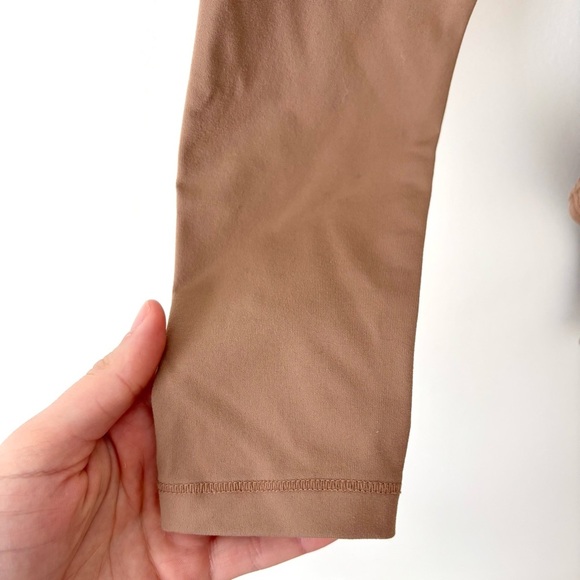 Abercrombie & Fitch Soft AF Collection Tan Brown Thong Bodysuit Scoop-neck - Picture 5 of 10